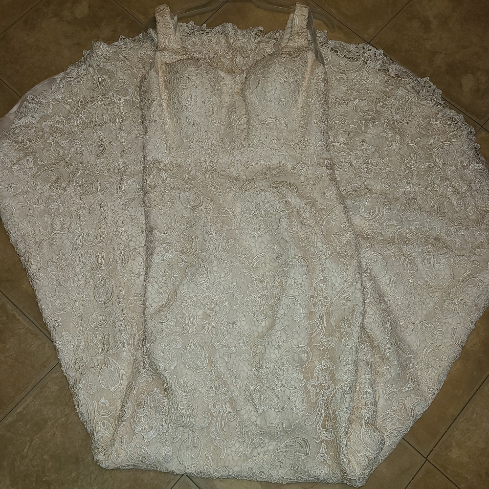 Oleg Cassini Ivory wedding gown